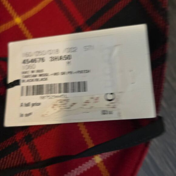 Gucci Tartan Red Wool/Embroidered Stylized Rain/Bucket Hat, NWT, Medium - Picture 10 of 11